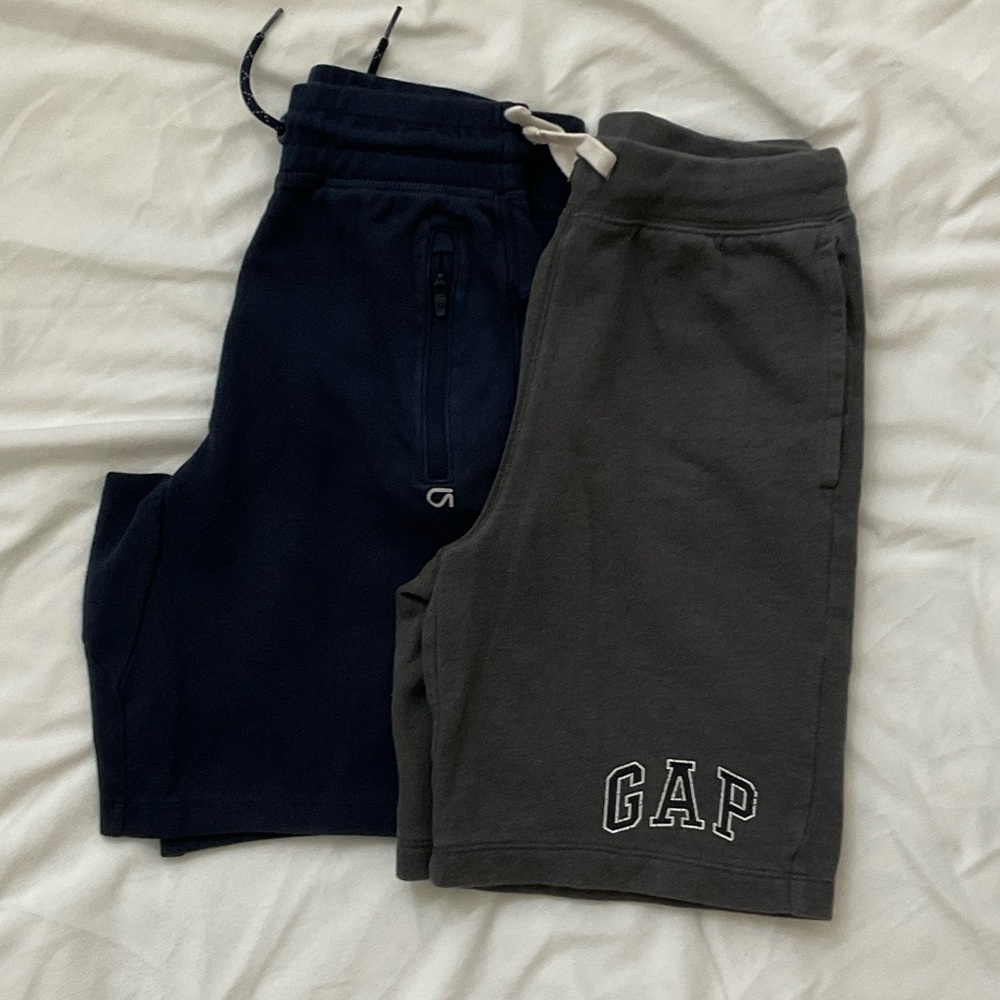 GAP Kids Dual Pack Navy and Gray Shorts